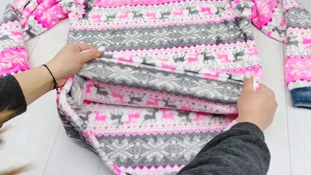 Пижама женская махровая орнамент. Код:1152.