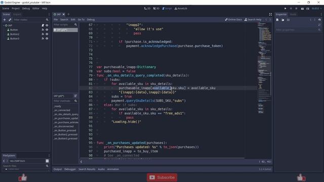 InApp $ Subscription in Godot using google-play-billing plugin || Game Dev смотреть онлайн
