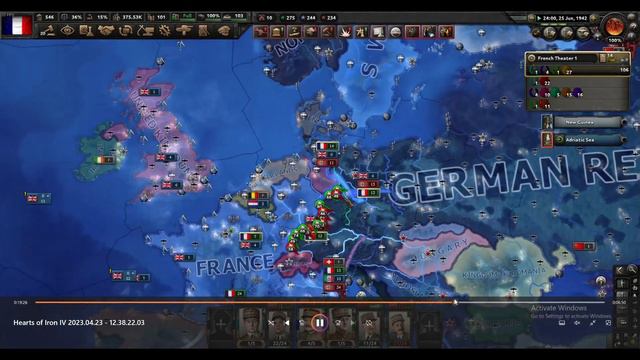 THE FRANCE VICTORY (hearts of iron 4) EP:4 смотреть онлайн