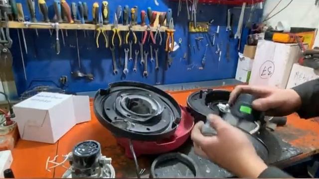 Замена эл. двигателя в пылесосе Зубр ПУ-30-1400 М3 в сервисном центре Энтузиаст-сервис смотреть онлайн