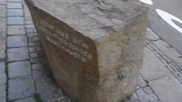 The rock marking Adolf Hitler's Birthplace Braunau Am Inn Austria October 2019 смотреть онлайн