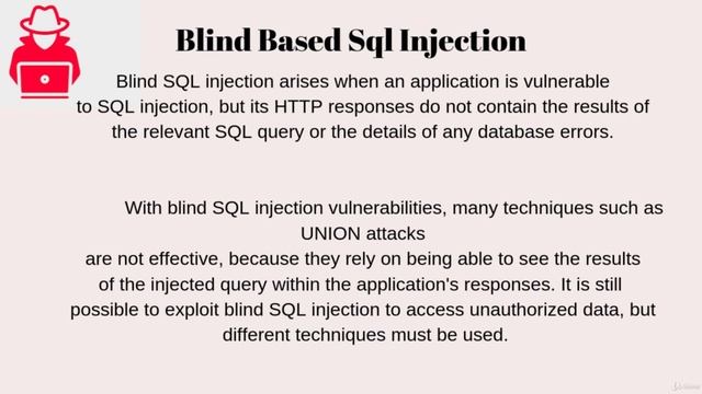 Lecture 87- Blind SQL Injection - Explained смотреть онлайн