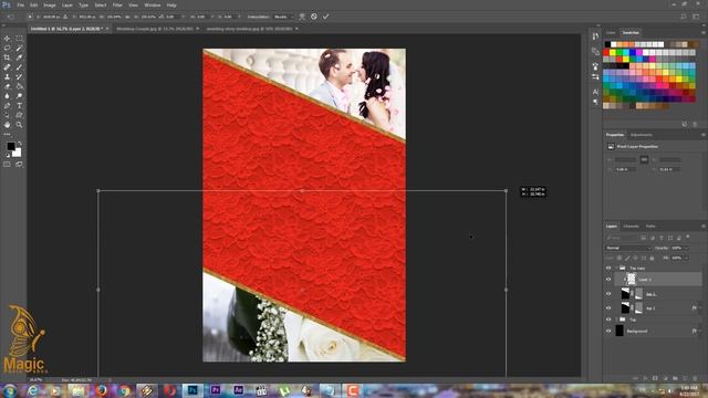 How to design wedding invitation card design in photoshop смотреть онлайн