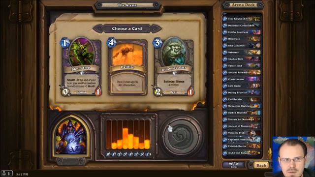 Mean Streets Hearthstone Arena #222 Part 1 (Warlock) смотреть онлайн