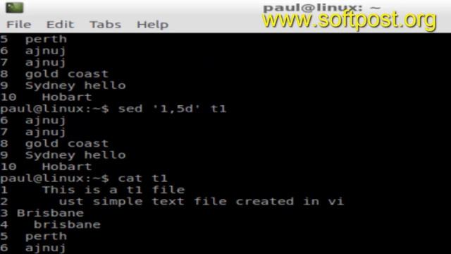 How to delete specific lines in a file in Linux смотреть онлайн