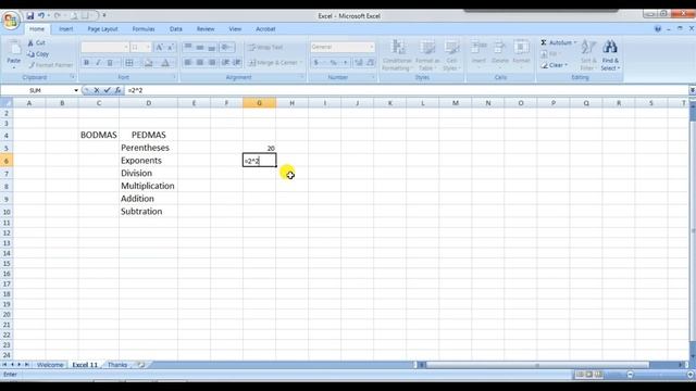 Excel 11: Order of Evaluation (precedence) - Excel में Formula कैसे काम करता है? смотреть онлайн