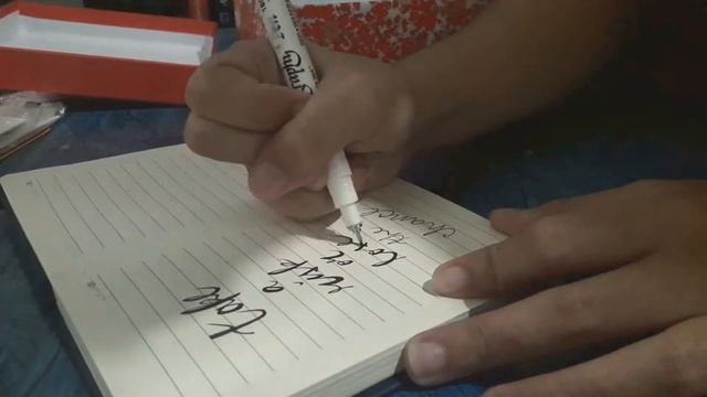 How to: Calligraphy using Artline Calligraphy Pen смотреть онлайн