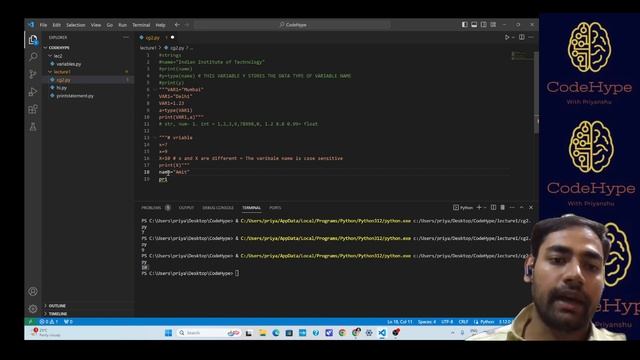 Programming in Python |2. Variables and Data Types смотреть онлайн