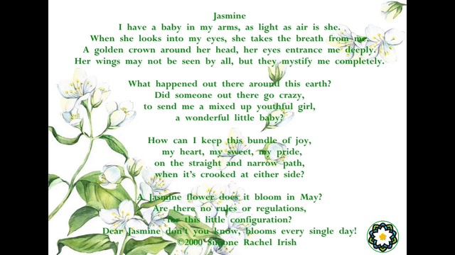 A JASMINE FLOWER #motherhood #Baby #original #poem #Psalm 127: 3-4 #ajasmineflower смотреть онлайн
