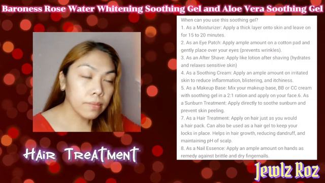 Baroness Rose Water Whitening Soothing Gel and Aloe Vera Soothing Gel Unboxing from Shopee смотреть онлайн