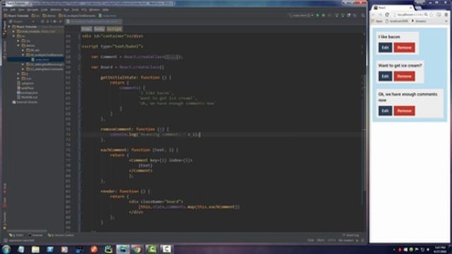 React JS Tutorials for Beginners - 11 - Updating State and Removing Components смотреть онлайн