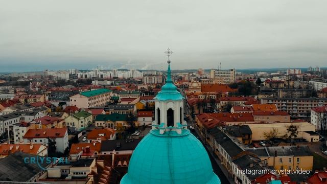 Гродно с высоты птичьего полета. Гродно 4K. Grodno, Belarus.