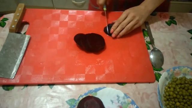 ВИНЕГРЕТ.  Новогоднее блюдо.