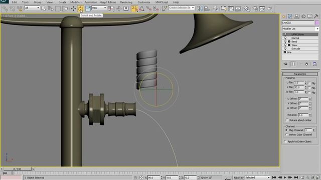 3ds Max Spiral Hose Modeling tutorial смотреть онлайн