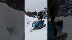 тест- драйв улучшенног рулевого управления снегохода Буран.(часть 3)