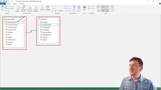 005 Excel Power Pivot Data Model Relationships смотреть онлайн