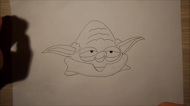 How to draw Yoda from Angry Birds Star Wars drawing lesson смотреть онлайн