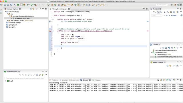 Binary Search Implentation смотреть онлайн