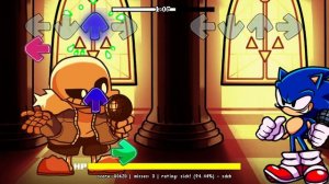 Friday Night Funkin: Sonic in Indie Cross: VS Sans
