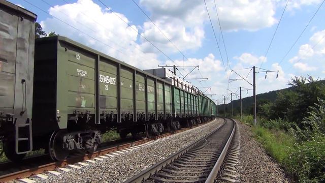 ВЛ80К-517 с грузовым поездом и толкач ВЛ80К-625