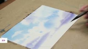 Урок рисования акварелью / мастер-класс художника Сергея Курбатова. Небо и облака.