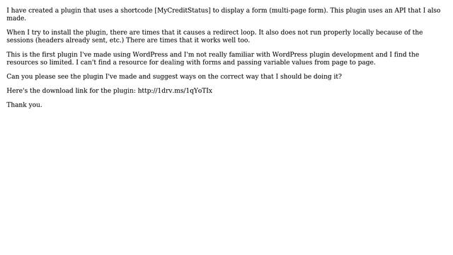 Wordpress: Redirect loop upon installation of my plugin смотреть онлайн