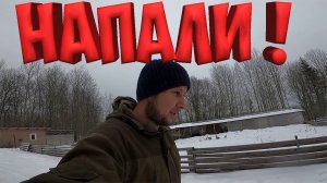 НА НАС НАПАЛИ ! ЧП НА ХУТОРЕ ! [Жизнь в деревне]