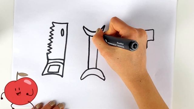 Drawing Saw For Children And Kids With Song | Bolalar Uchun Arra CHIZISH | Рисунок Пила для детей