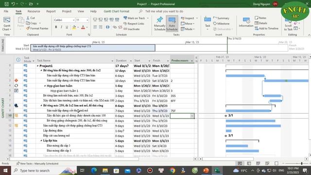 Hướng Dẫn Lập Tiến Độ Thi Công Phần Mềm Microsoft Project 2021 FULL từ A-Z смотреть онлайн