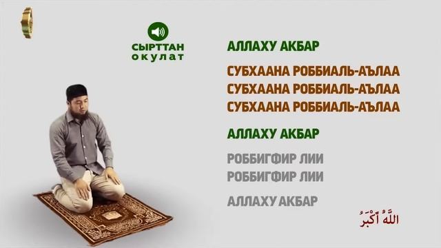 БАГЫМДАТ НАМАЗЫ ⭕ЭРКЕКТЕР УЧУН / 3-Видео сабак / Намаз окууну уйронуу