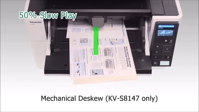Panasonic Document Scanner KV-S8147: "Mechanical Deskew" смотреть онлайн
