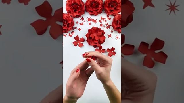 Paper Rose Tutorial, Paper Flower SVG Files, Christmas Crafts, Paper Craft, Christmas Gift Topper