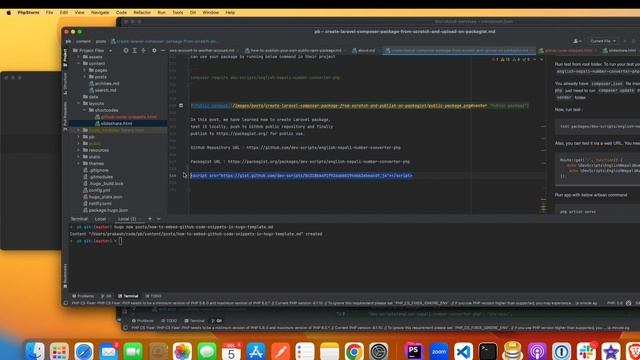 How to embed GitHub Gist code snippets in Hugo template blog posts смотреть онлайн