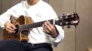 Oriental Cherry Acoustic Guitar W-215-40