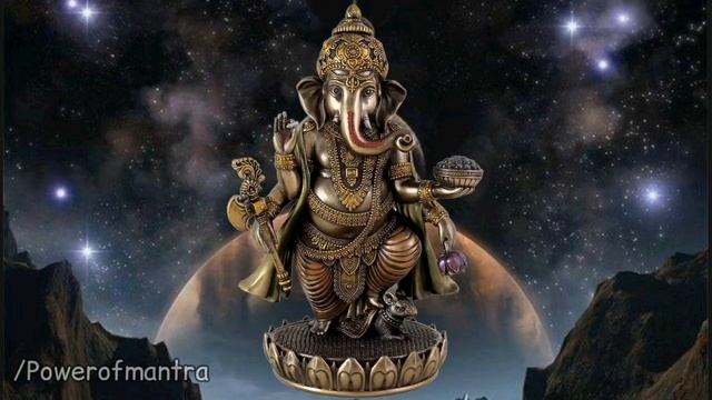 Om Sri Maha Ganapataye Namaha 1008 times chanting Lord Ganesha Mantra смотреть онлайн