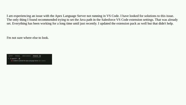 Salesforce: VS Code Apex Language Server Error смотреть онлайн