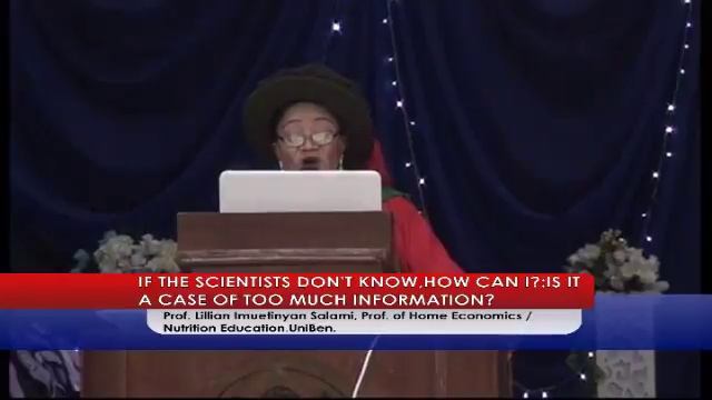206 Inaugural Lecture:If the scientists don`t know, how can I? Is it a case of too much information смотреть онлайн