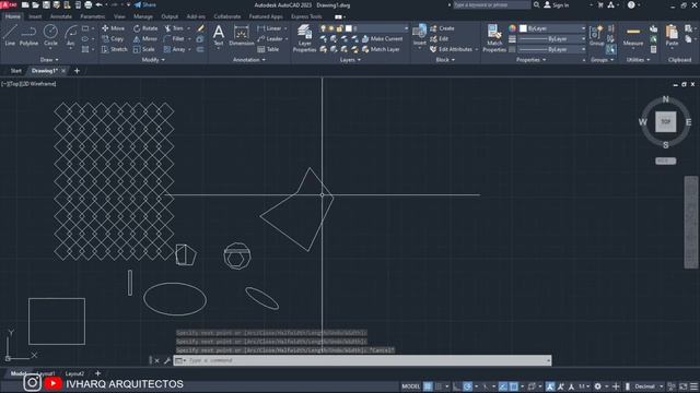 CURSO DE AUTOCAD 2023 | CLASE 4 | COMANDOS BÁSICOS DE DIBUJO Y MODIFICAR | APRENDE AUTOCAD DESDE 0 смотреть онлайн