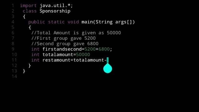 A Java Program to calculate the Amount paid by 5 groups after 2 groups already donated out of 50000 смотреть онлайн