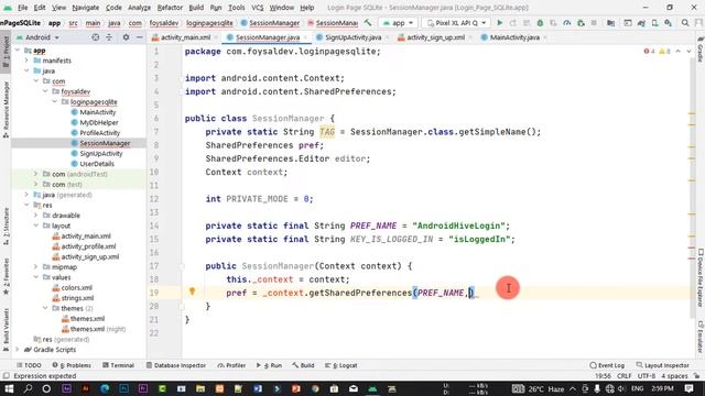 Android Shared preference || login, register, SQLite database, shared preference, etc смотреть онлайн
