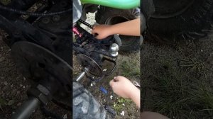 замена задних колодок на квадроцикле Хантер 200 своими руками