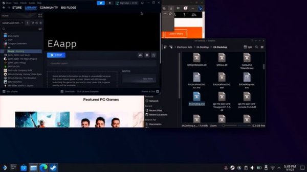 How to install EA App on the Steam Deck