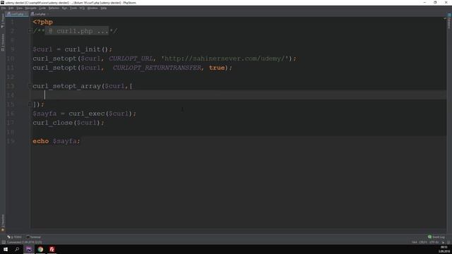 Php'de cURL Birden fazla ayarı dizi olarak gönderme - Ders 145 смотреть онлайн