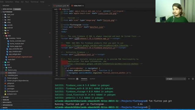 #1 Flutter Web: configurando o Firebase смотреть онлайн
