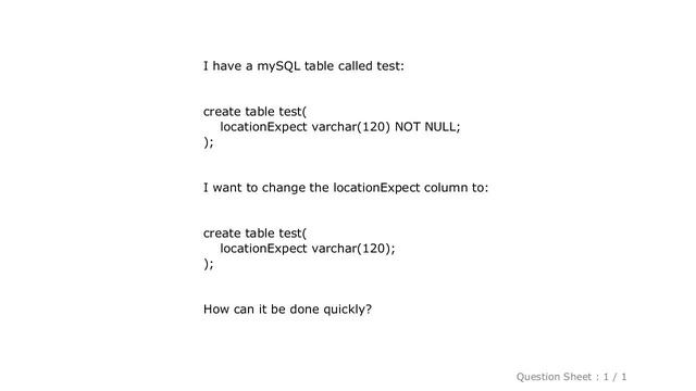 MySQL : How to change MySQL column definition? смотреть онлайн