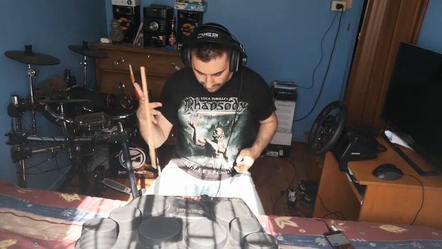 Rhapsody - The Villages of Dwarves (Drum cover Yamaha DD75) смотреть онлайн