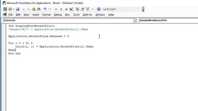 How to List Recent Files with VBA смотреть онлайн
