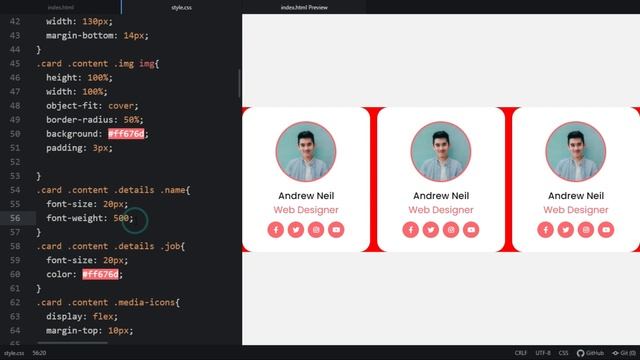 How to Create Responsive Card Slider in only HTML & CSS смотреть онлайн