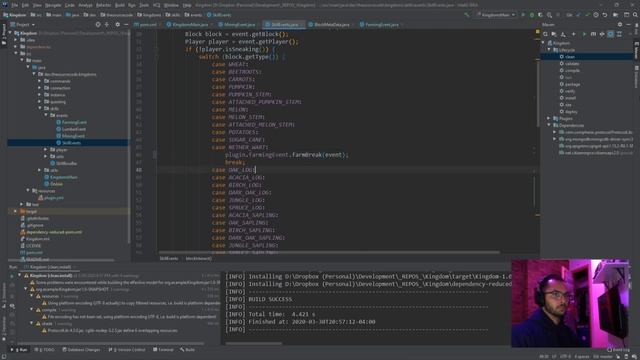 Minecraft Kingdoms Plugin - Mining Event (Bukkit Coding Live) смотреть онлайн