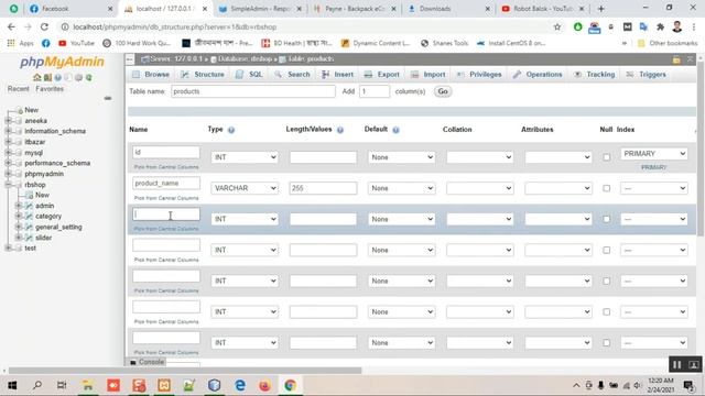 How to create product table in PHP | Ecommerce website project | Part 17 | Robot Balok смотреть онлайн